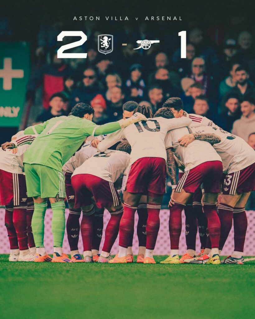 Aston villa vs Arsenal highlights
