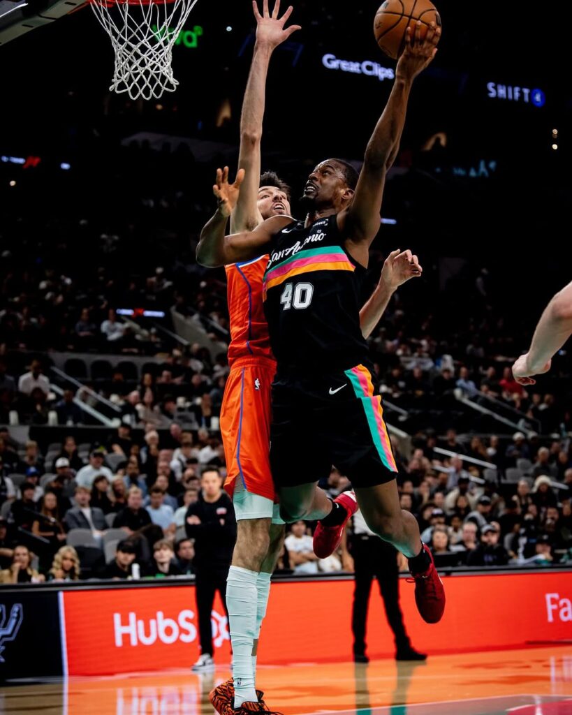 Thunder vs spurs intense match 